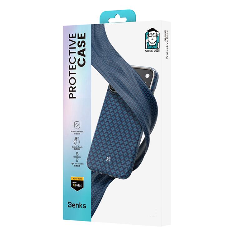 Benks Color Shield C1 Classic Kevlar Woven Diamond MagSafe Phone Case, For iPhone 17 Pro Max, For iPhone 17 Pro