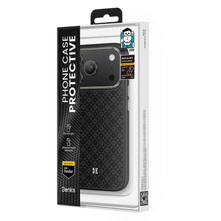 Benks Y2 Kevlar All-inclusive MagSafe Magnetic Diamond Phone Case, For iPhone 17 Pro Max, For iPhone 17 Pro
