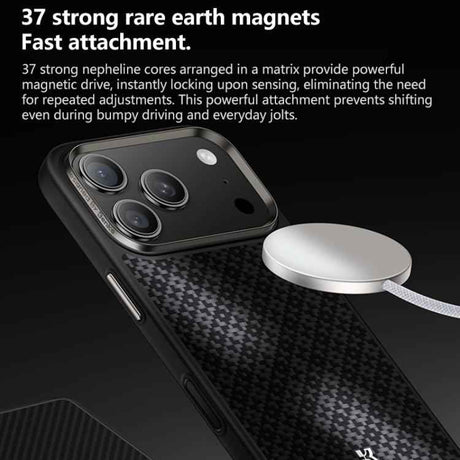 Benks Y2 Kevlar All-inclusive MagSafe Magnetic Diamond Phone Case, For iPhone 17 Pro Max, For iPhone 17 Pro