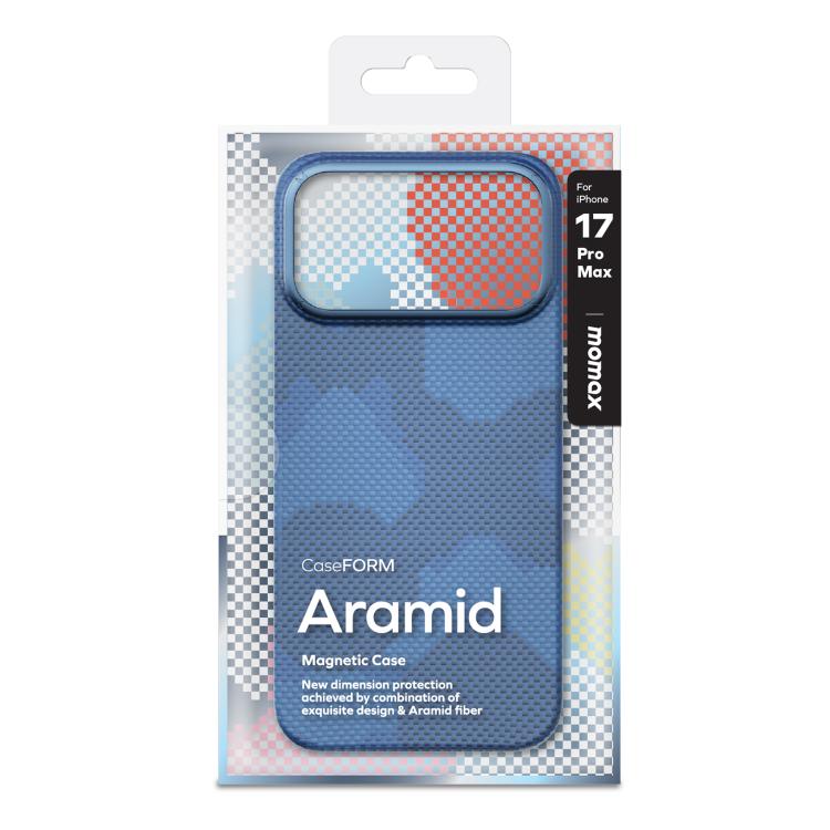 MOMAX Aramid Fiber Ultra-thin MagSafe Phone Case, For iPhone 17 Pro Max, For iPhone 17 Pro