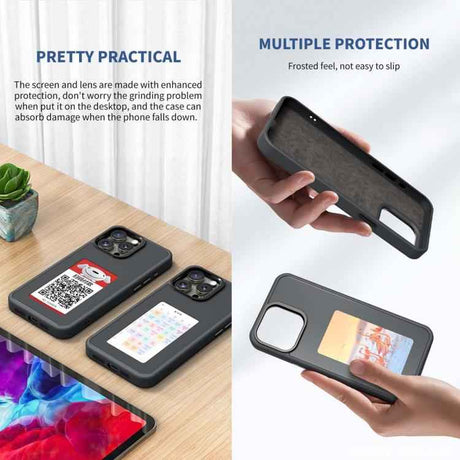Four-Color E-ink Screen NFC DIY Phone Case, For iPhone 17 Pro Max, For iPhone 17 Pro