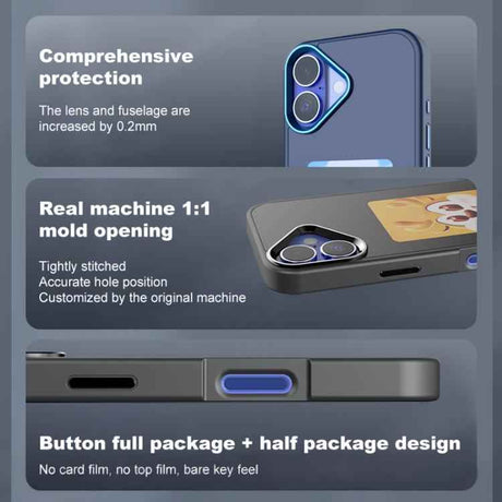 Four-Color E-ink Screen NFC DIY Phone Case, For iPhone 17 Pro Max, For iPhone 17 Pro