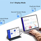 P105A01D 10.5" IPS Portable Monitor – HD, Type-C Extend, US Plug
