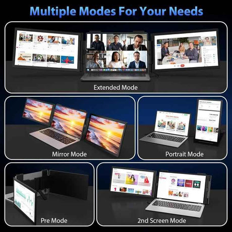 Z140A01D 14" 1080P Dual-Screen Portable Monitor – Laptop Expansion