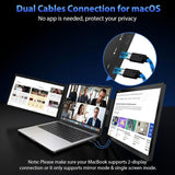 Z140A01D 14-inch 1080P Dual-screen Portable Monitor for Laptop Expansion, 14 inch 1080P