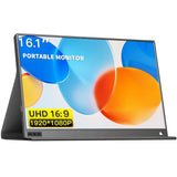 P161A11D 16.1 inch 1080P Portable Monitor Gaming Extended Screen, 16.1 inch 1080P
