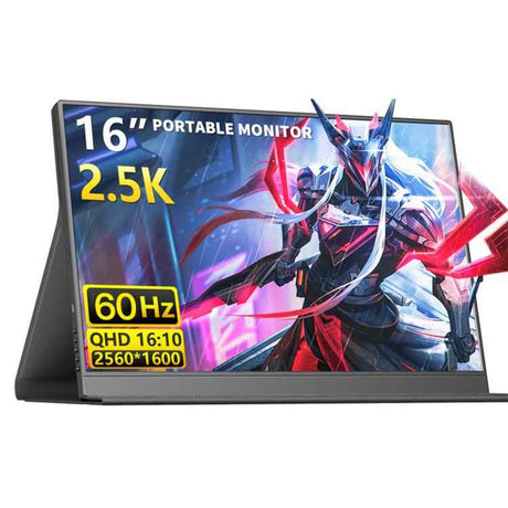 P160Q16BW 16" 2.5K 60Hz Portable Monitor – Gaming Extended Screen