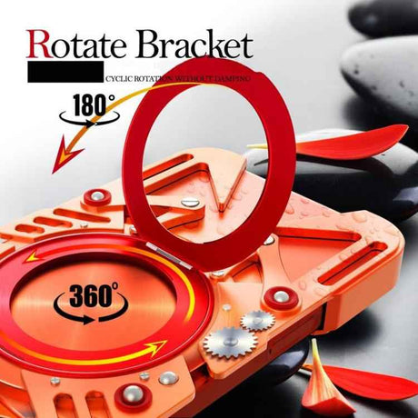 Rotating Bracket MagSafe Hollow Metal Phone Case with Lanyard, For iPhone 16 / iPhone 17 Pro Max