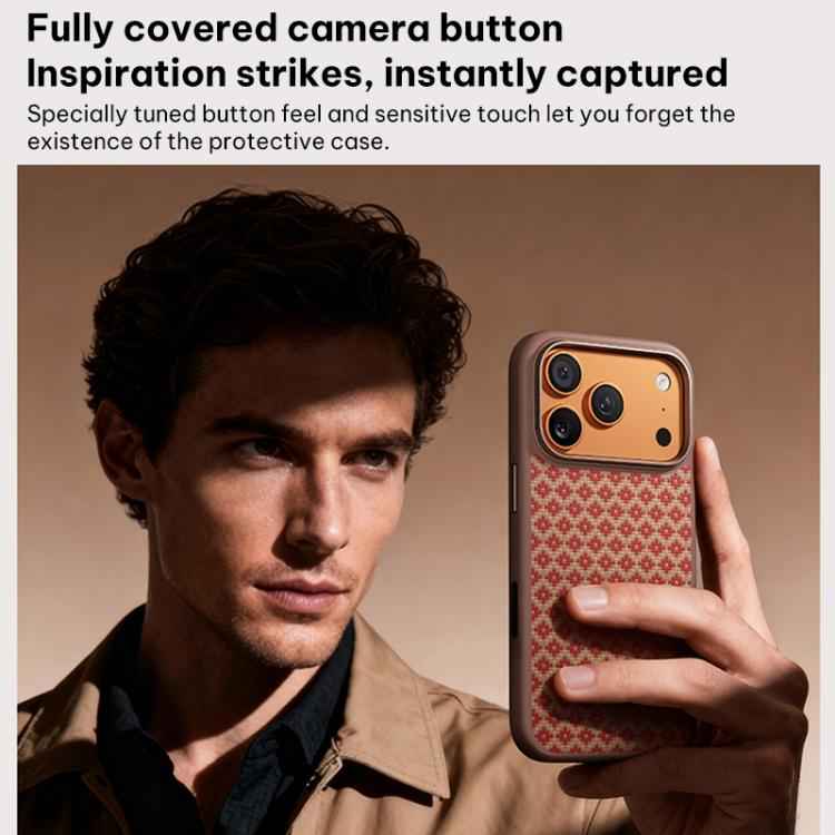 Benks Y3 Kevlar Diamond Pattern Shockproof Magnetic Phone Case, For iPhone 17 Pro Max, For iPhone 17 Pro