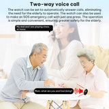 FA83S 1.69-inch 4G Network GPS Tracking Elderly Care Smart Watch Support Heart Rate / Blood Pressure Monitoring, Eurasia-Africa Version, American Version