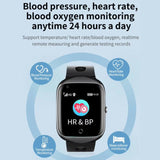 FA66S 1.3-inch Screen 4G Network GPS Tracking Elderly Smart Watch Support Heart Rate / Blood Pressure Monitoring, Eurasia-Africa Version, American Version