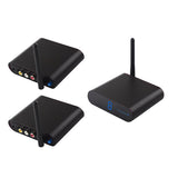 Measy AV530-2 5.8GHz Wireless Audio / Video Transmitter + 2 Receiver, Transmission Distance: 300m, Black US Plug