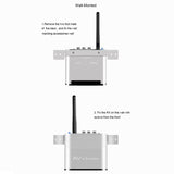 Measy AV530-2 5.8GHz Wireless Audio / Video Transmitter + 2 Receiver, Transmission Distance: 300m, Black US Plug
