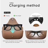 MT5 Ultra Smart AI Glasses with 8MP HD Camera, Video Recording WiFi Transmission Al Smart Voice Assistant, Sunglasses, Anti Blue Light Lens