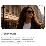 MT5 Ultra Smart AI Glasses with 8MP HD Camera, Video Recording WiFi Transmission Al Smart Voice Assistant, Sunglasses, Anti Blue Light Lens