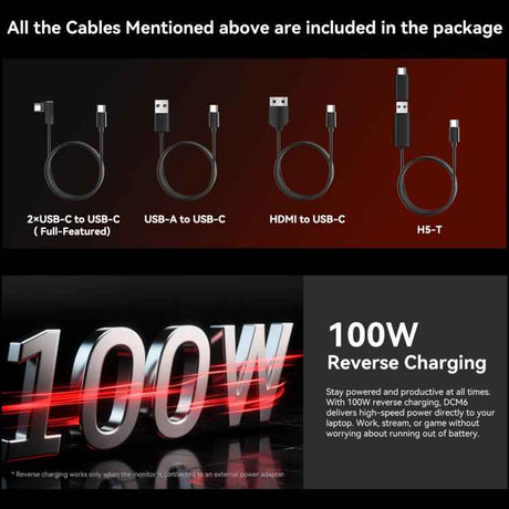 Blackview DCM6 14" Dual-Screen Portable Laptop Extension Monitor with Stand