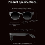 E06S 13MP 1080P Dual-Loudspeaker AI Smart Glasses Support Music / Calling