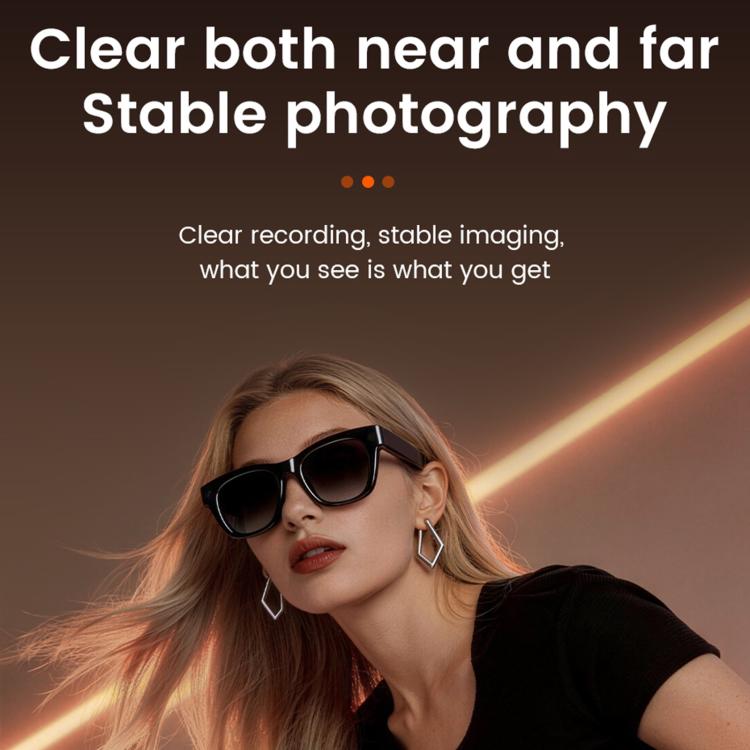 E06S 13MP 1080P Dual-Loudspeaker AI Smart Glasses Support Music / Calling