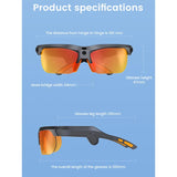 E08 13MP 1080P 30FPS  AI Cycling Smart Glasses with Voice / Calling