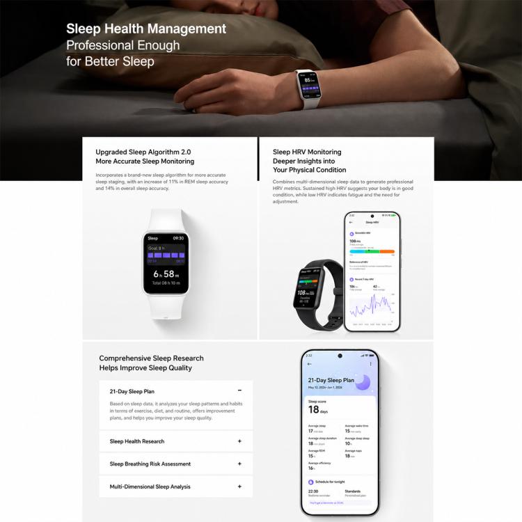 Original Xiaomi Smart Band 10 Pro, 1.74 inch AMOLED Screen 5ATM Waterproof Smart Watch, Support Blood Oxygen / Heart Rate Monitor, Smart Band 10 Pro Black, Smart Band 10 Pro Silver, Smart Band 10 Pro Pink