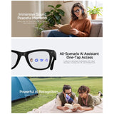 HD5 Ultra Double Lenses Smart AI Translation Glasses with 8MP HD Camera, Video Recording, WiFi Transmission, Al Smart Voice Assistant