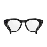 CY02 Smart AI Translation Glasses with 13MP HD Camera, Video Recording, WiFi Transmission, Al Smart Voice Assistant, Clear Lenses, Black Lenses