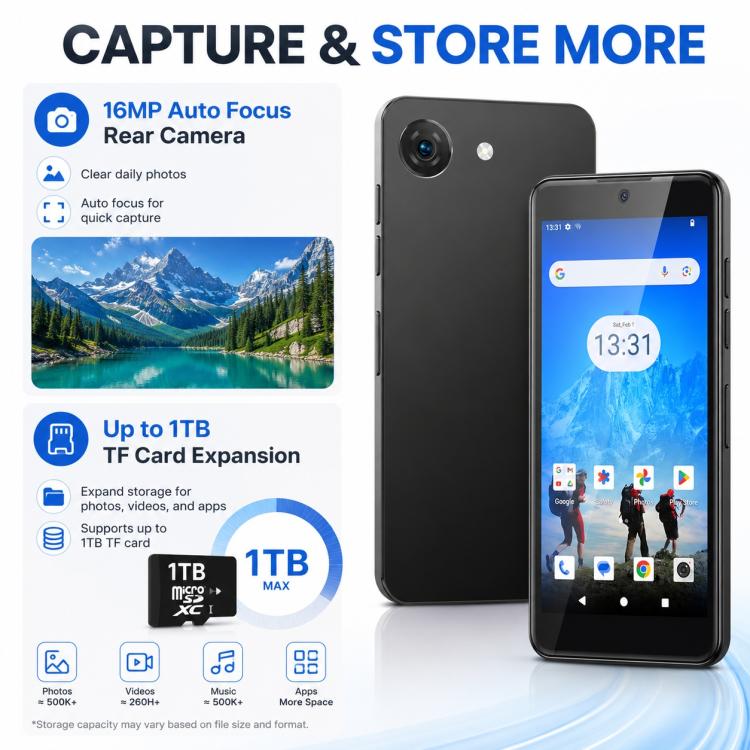UNIWA Q999, 4GB+64GB, 4.0 inch Android 14.0 Unisoc T606 Octa Core, Network: 4G, OTG, EU Plug, US Plug, UK Plug, AU Plug