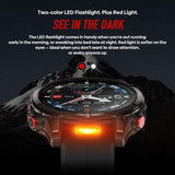 Zeblaze Stratos 4 Pro Rugged Outdoor GPS Smart Watch 1.43 inch Screen 5 ATM & IP69K Built-in Flashlight