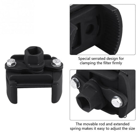 Universal Cast Steel Adjustable 2 Jaw Oil Filter Wrench Fuel Remover Removal Tool - LYDARZ