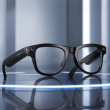 M02X Pro Max Smart AI Glasses with 8MP HD Camera, Video Recording WiFi Transmission Al Smart Voice Assistant, Sunglasses + Anti Blue Light Lens, Gradient Lenses