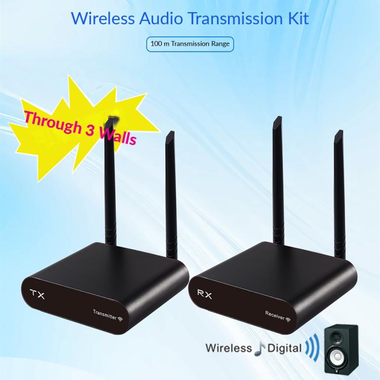 AU680 Audio Transmission Adapter Wireless Speaker Transmitter and Receiver Kit, EU Plug, US Plug, UK Plug, AU Plug