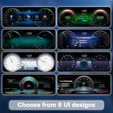 Car HD LCD Multi-Mode Digital Odometer Speedometer with CarPlay, For Mercedes-Benz W205 2014–2021
