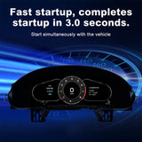 Car HD LCD Multi-Mode Digital Odometer Speedometer with CarPlay, For Porsche Cayenne 2002–2010
