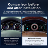 Car HD LCD Multi-Mode Digital Odometer Speedometer with CarPlay, For Porsche Cayenne 2002–2010