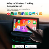 MMB WJAN-TV 2.0 Car AI Box Wired to Wireless Android Auto CarPlay Adapter, WJAN-TV 2.0