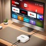 MMB WJAN-TV 2.0 Car AI Box Wired to Wireless Android Auto CarPlay Adapter, WJAN-TV 2.0