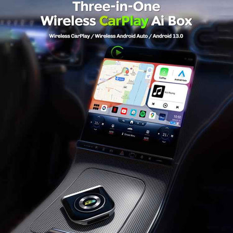 MMB Car Smart Box Wired to Wireless Android Auto CarPlay Adapter, 8GB+128GB Europe / Asia Version, WJAN-Q5H