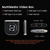 MMB Car Smart Box Wired to Wireless Android Auto CarPlay Adapter, 8GB+128GB Europe / Asia Version, WJAN-Q5H