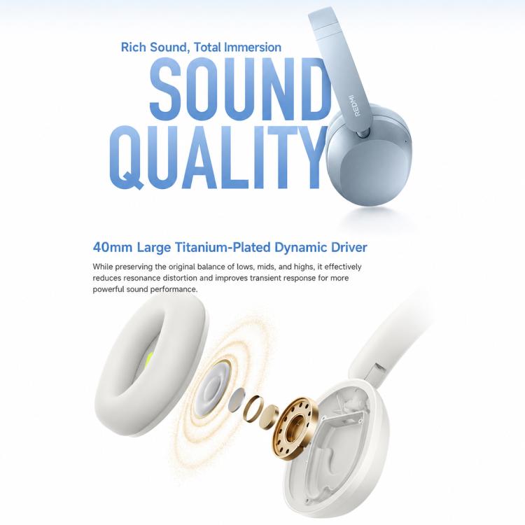 Original Xiaomi REDMI Over-Ear Noise Reduction Wireless Bluetooth Headphone