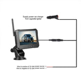 5 inch Trucks Solar Powered Wireless Digital HD Backup Camera System