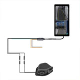 10.36 inch Trucks Electronic Rear-View Mirror Digital HD Wired Touchscreen with BSD DVRs, without Memory Card, with 64GB Memory Card