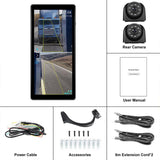 10.36 inch Trucks Electronic Rear-View Mirror Digital HD Wired Touchscreen 2 in 1 Set with BSD DVRs