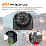 10.36 inch Trucks Electronic Rear-View Mirror Digital HD Wired Touchscreen 2 in 1 Set with BSD DVRs