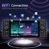 5 inch Single Din Android 15 Center Console CarPlay Car Video Navigation, Standard, Standard+Reversing Camera+Mic