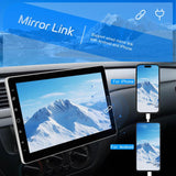 10.1 inch Car HD Touchable Screen Single Din Carplay MP5 Player, Standard, Standard+Reversing camera