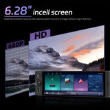 Universal 6.28 inch Single-DIN Car Center Console Display with CarPlay & Android Auto Function, Standard, with AHD Camera + Microphone