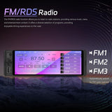 Universal 6.28 inch Single-DIN Car Center Console Display with CarPlay & Android Auto Function, Standard, with AHD Camera + Microphone