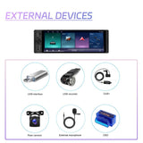 Universal 6.28 inch Single-DIN Car Center Console Display with CarPlay & Android Auto Function, Standard, with AHD Camera + Microphone