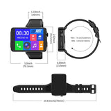 LOKMAT APPLLP 9 MAX 4G Smart Watch, 2.88 inch MTK6769 Octa Core, Android 15, Heart Rate, Blood Oxygen, OTG, GPS, 4GB+64GB