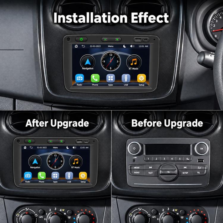 7" Car MP5 Player Wireless Central Control Smart Screen – Renault Dacia 2016–2018